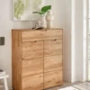 Schuhschrank 100x121cm "Kent" Wildeiche massiv