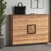Schuhschrank 120x90cm "Zarah" Wildeiche geölt