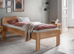 Seniorenbett verschiedene Breiten und Längen Wildeiche massiv Carla I" 100 cm 210 cm