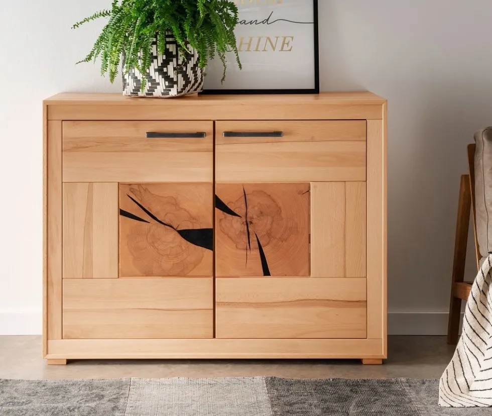 Sideboard 110cm 'Danzig' Kernbuche geölt