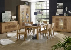 Sideboard 114cm 'Danzig' Wildeiche geölt