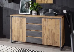 Sideboard 160cm 'Genua' Akazie gebürstet