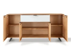 Sideboard 210cm 'Malaga ' Wildeiche verschiedene Variationen möglich Holz schwarz Sockel Holz Wildeiche