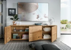 Sideboard hängend oder stehend 172cm 'Prag' Wildeiche geölt WZ-0546