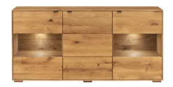 Sideboard mit Beleuchtung 180cm 'Montana' Wildeiche geölt