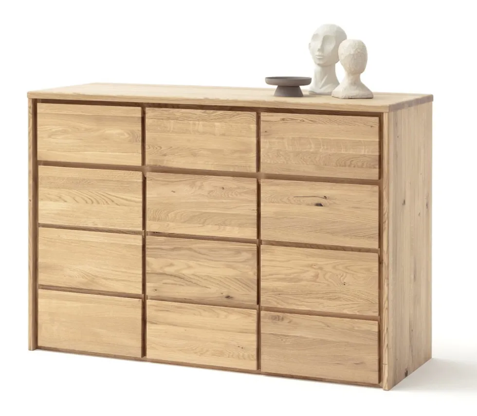 Sideboard 130x91cm 'Alexandra' Wildeiche geölt