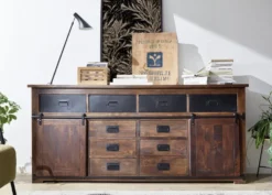 Sideboard 200x90cm 'Bayamo' Mango & Eisen