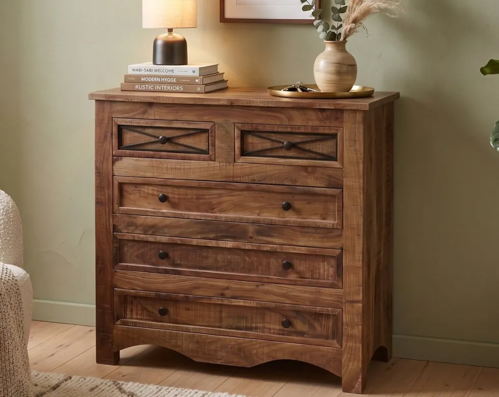 Sideboard 90x90cm "Cordoba"' Akazie massiv lackiert
