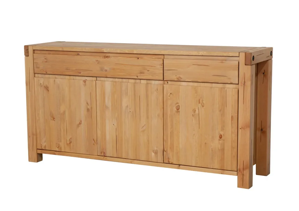 Sideboard 175x88cm "Dora" Kiefer massiv eichefarbig honig gebeizt & geölt