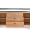 Sideboard 169x83cm "Glasgow" Wildeiche & Metall schwarz