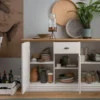 Sideboard 157x91cm "Jale" Kiefer & Eiche massiv WZ-0622