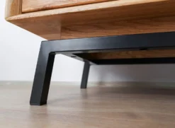 Sideboard 121x90cm 'Jannik' Wildeiche massiv 4 Schubkästen 4x Holz