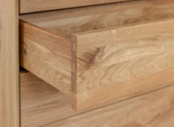 Sideboard 121x90cm 'Jannik' Wildeiche massiv 4 Schubkästen 4x Holz