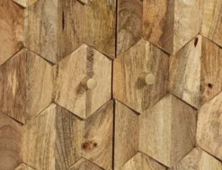 Sideboard 90x105cm 'Kalani' Mango massiv natur lackiert