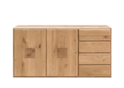 Sideboard 155x80cm "Karo" Wildeiche geölt
