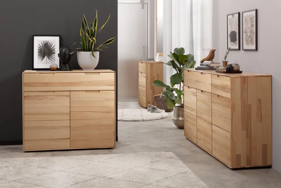 Sideboard 149x91cm "Kent" Kernbuche massiv AV
