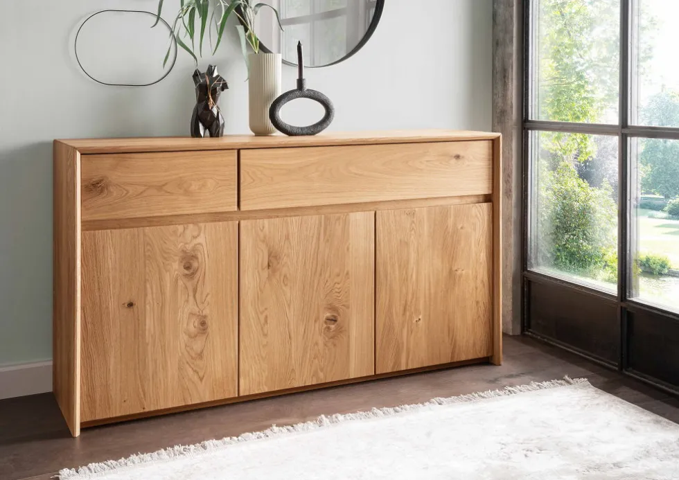 Sideboard 155x85cm "Luzern" Wildeiche geölt