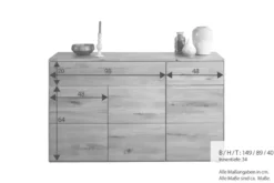 Sideboard 149x91cm 