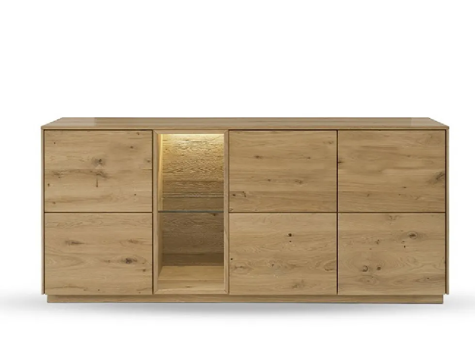 Sideboard 170x80cm 'München' Wildeiche geölt