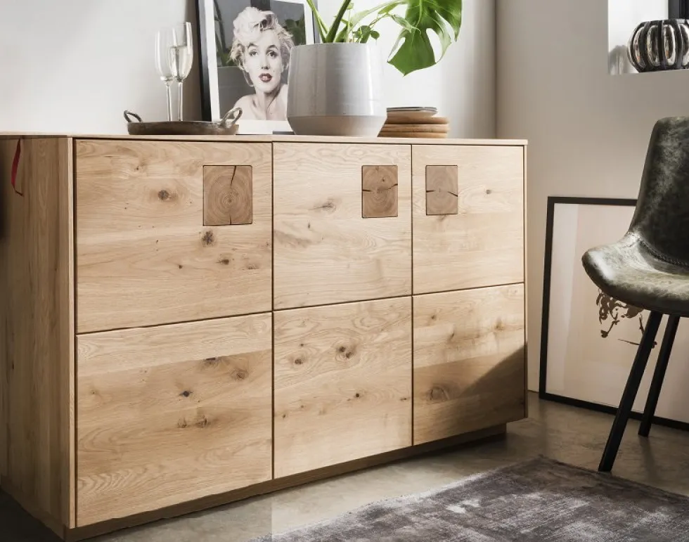 Sideboard 139x80cm 'Monza' Wildeiche geölt
