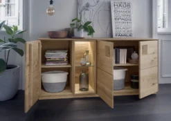 Sideboard 170x80cm 'Monza' Wildeiche geölt