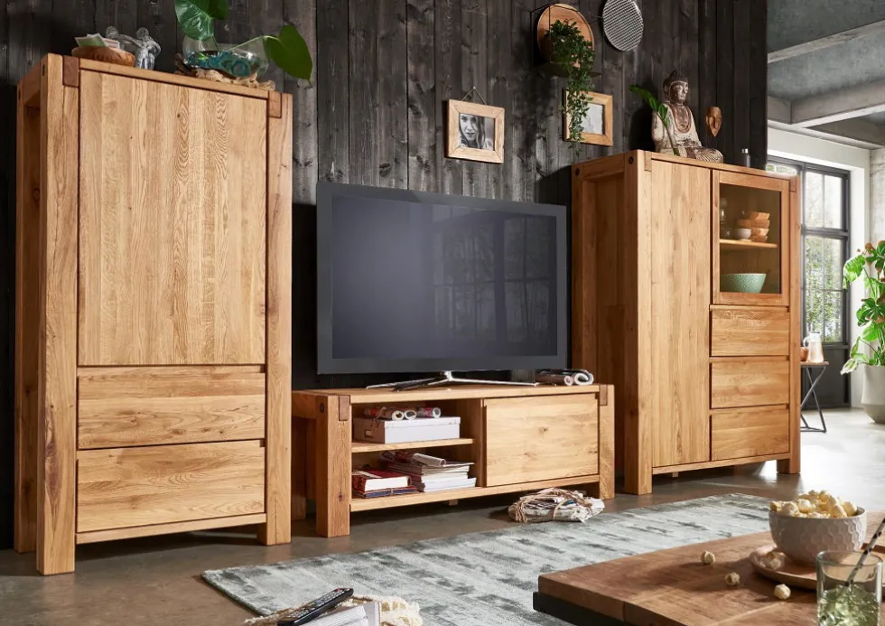 Sideboard 140x90cm 'Palermo' Eiche massiv geölt
