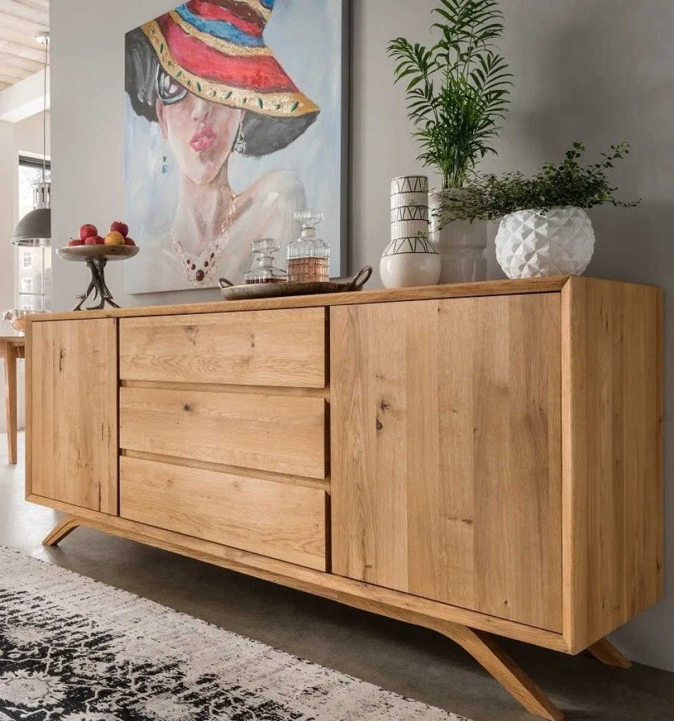 Sideboard 180x80cm 'San Diego' Wildeiche geölt massiv