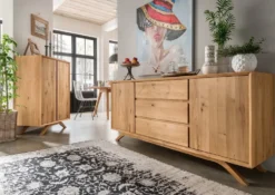 Sideboard 180x80cm 'San Diego' Wildeiche geölt massiv