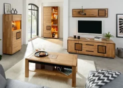 Sideboard 165x77cm "Zarah" Wildeiche geölt