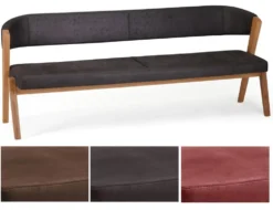 Sitzbank Wildeiche 'Fly' FARBAUSWAHL möglich 140 cm anthrazit