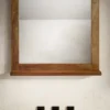 Spiegel mit Ablage 70x70cm 'Swing' Mango