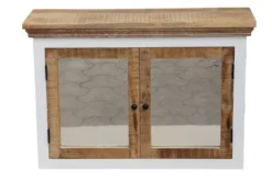 Spiegelschrank 100x70cm 'Nizza' Mango weiß natur