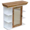 Spiegelschrank 70x70cm 'Nizza' Mango weiß natur