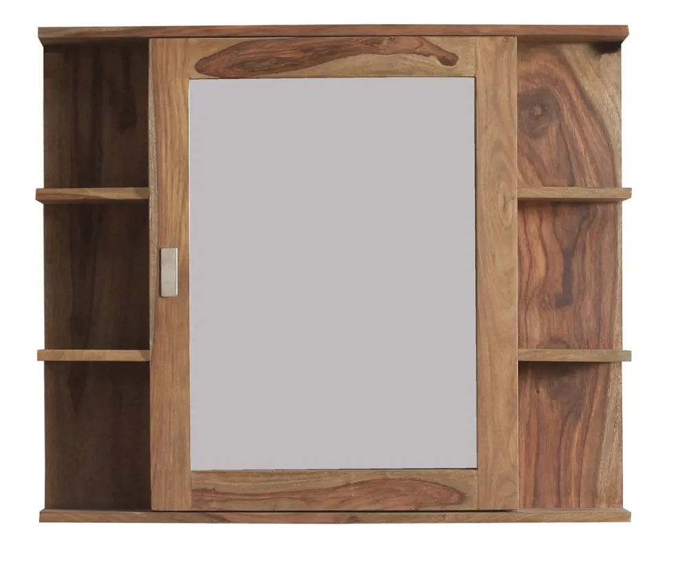 Spiegelschrank 85x73cm 'Oxford' Sheesham massiv