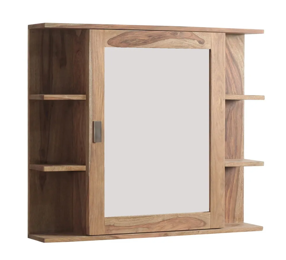 Spiegelschrank 85x73cm 'Oxford' Sheesham massiv