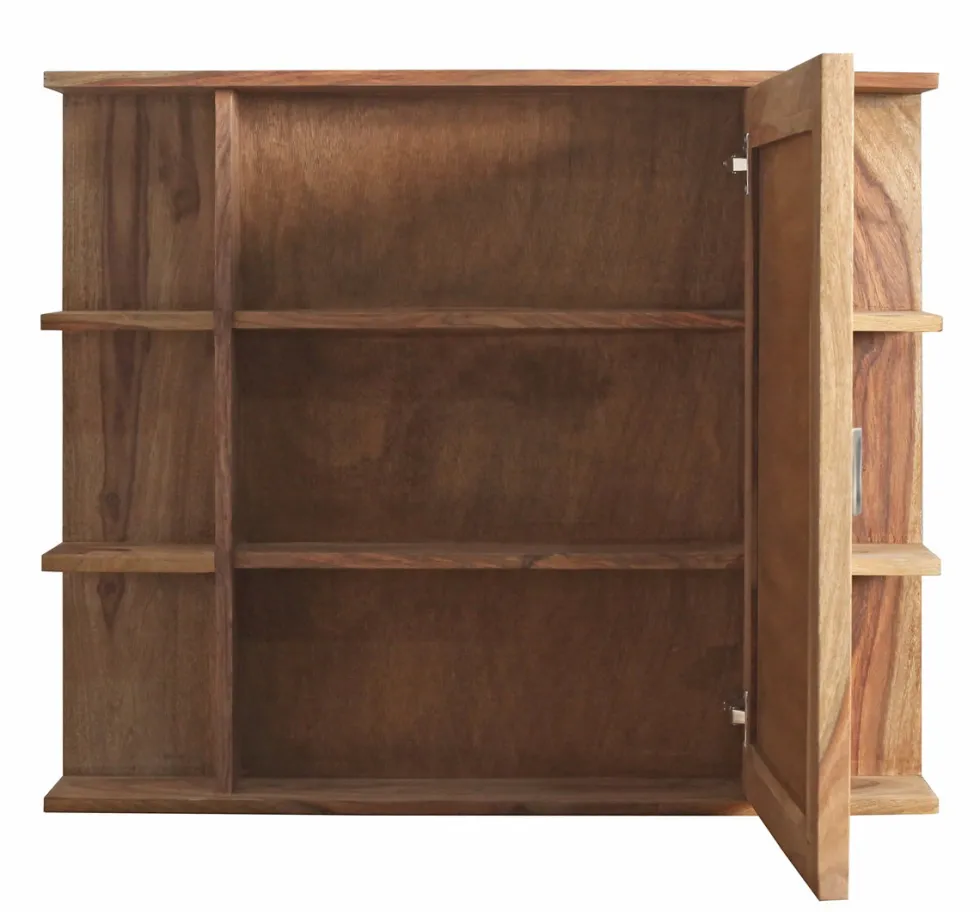 Spiegelschrank 85x73cm 'Oxford' Sheesham massiv