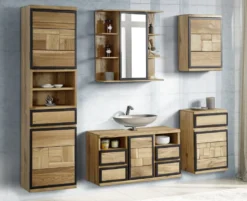 Spiegelschrank 68x71cm 'Timbero' Eiche massiv