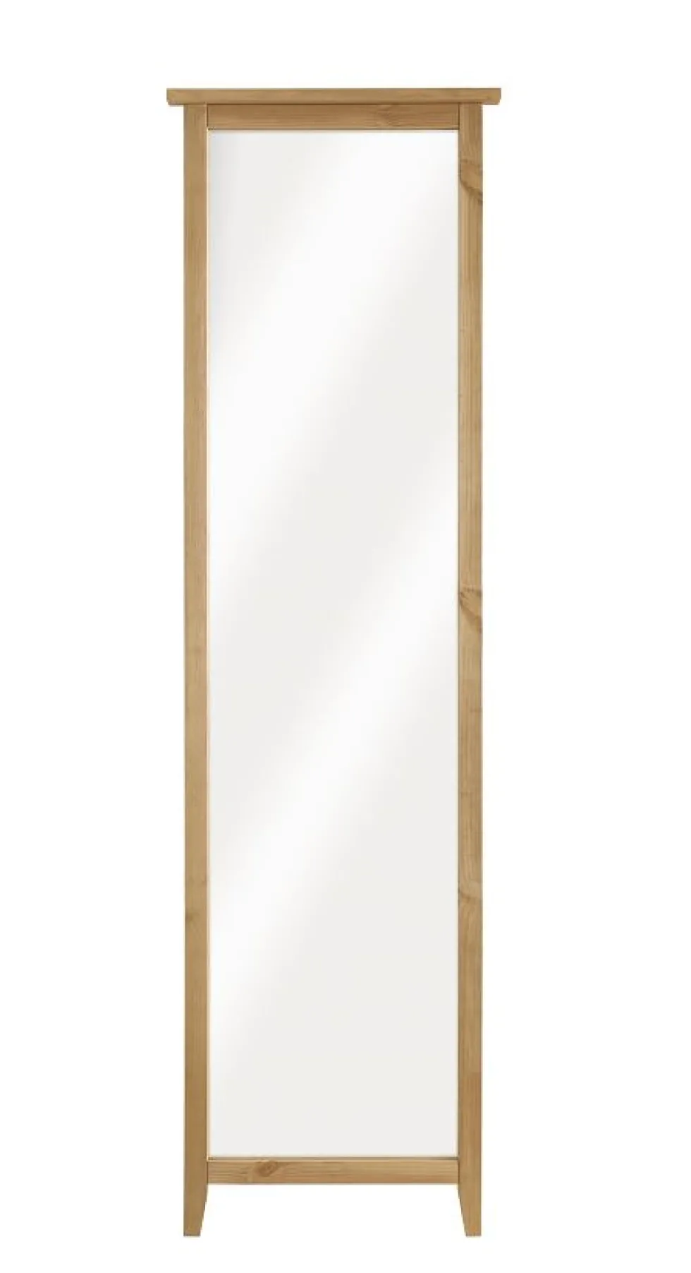 Spiegel 57x200cm 'Jana' Kiefer weiß oder laugenfarbig laugenfarbig gebeizt/geölt