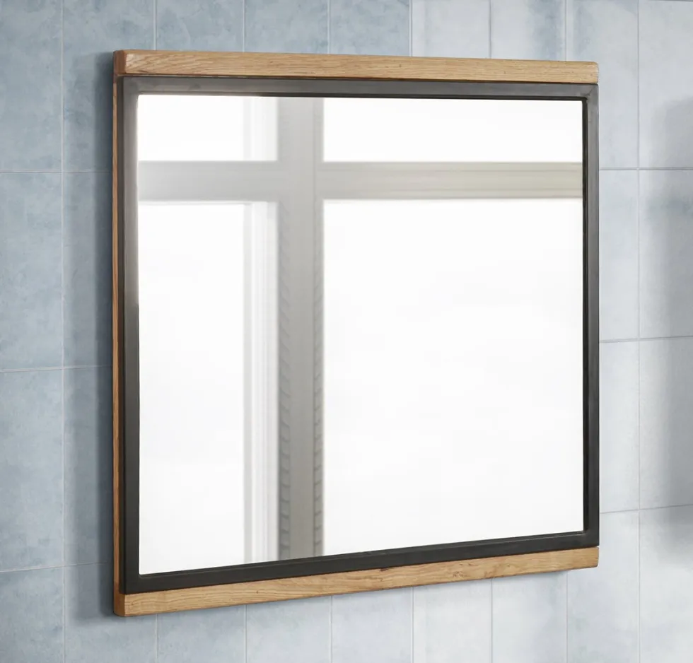 Spiegel 68x68cm 'Timbero' Eiche massiv