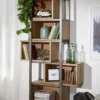Standregal 61cm 'Taipeh' Wildeiche & Metall gebürstet