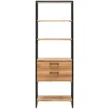 Standregal 60x172cm "Dublin" Wildeiche & Eisen schwarz