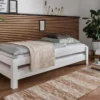 Stapelbett 90x200cm 'Dubi' Buche massiv weiß lackiert