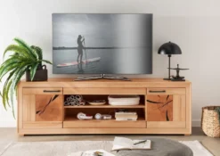 TV Board 200cm 'Danzig' Kernbuche geölt