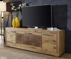 TV Board 178cm 'Danzig' Wildeiche geölt
