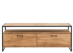 TV Board 115cm "Dublin" Wildeiche & Eisen schwarz