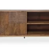 TV Board 180cm 'Marvello' Mango braun & Metall goldfarbig hängend oder stehend
