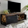 TV Board 162cm 'Montreux' Akazie & Metall schwarz