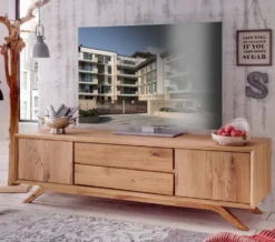TV Board 180cm 'San Diego' Wildeiche geölt massiv