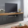 TV Board 189cm "Zürich II" Kiefer massiv grau WZ-0133