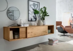 TV Board hängend oder stehend 170cm 'Prag' Wildeiche geölt WZ-0546